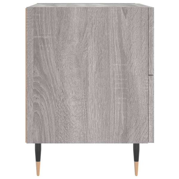 Grauer Nachttisch Boiangiu 40x35x47,5cm (Holz)