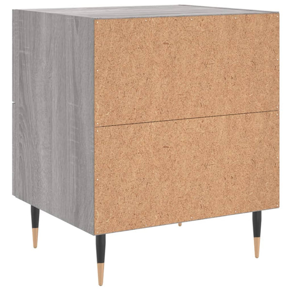 Grauer Nachttisch Boiangiu 40x35x47,5cm (Holz)