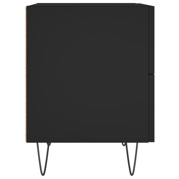 Musta yöpöydät Mabel 40x35x47,5cm (2 kpl puinen)