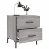 Graue Nachttische Jarret 40x35x47,5cm (2 Stk. Sonoma-Holz)