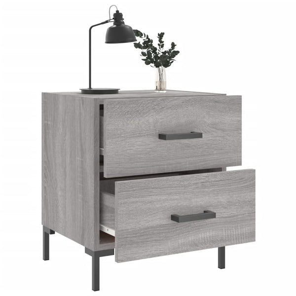 Graue Nachttische Jarret 40x35x47,5cm (2 Stk. Sonoma-Holz)