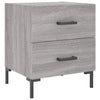 Graue Nachttische Jarret 40x35x47,5cm (2 Stk. Sonoma-Holz)