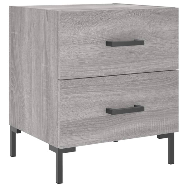 Graue Nachttische Jarret 40x35x47,5cm (2 Stk. Sonoma-Holz)