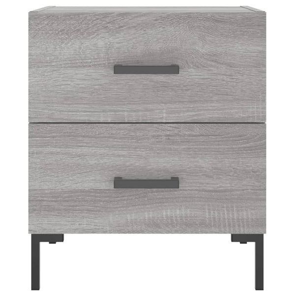 Graue Nachttische Jarret 40x35x47,5cm (2 Stk. Sonoma-Holz)