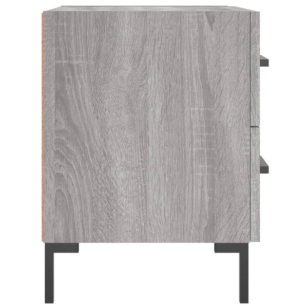 Graue Nachttische Jarret 40x35x47,5cm (2 Stk. Sonoma-Holz)