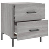Graue Nachttische Jarret 40x35x47,5cm (2 Stk. Sonoma-Holz)