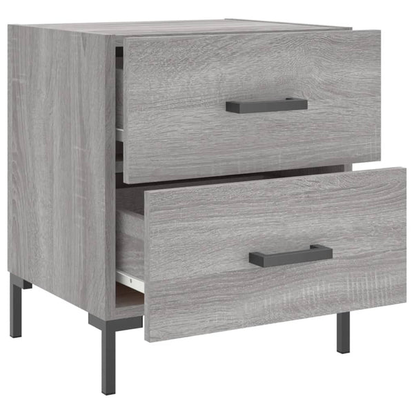 Graue Nachttische Jarret 40x35x47,5cm (2 Stk. Sonoma-Holz)