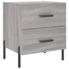 Nachttische Rarau 40x35x47,5cm Grau (2 Stück Holz)