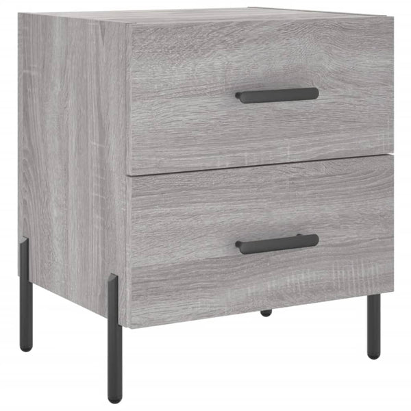 Nachttische Rarau 40x35x47,5cm Grau (2 Stück Holz)