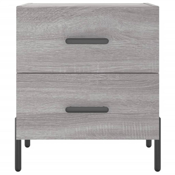 Nachttische Rarau 40x35x47,5cm Grau (2 Stück Holz)