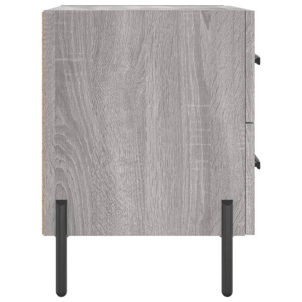 Nachttische Rarau 40x35x47,5cm Grau (2 Stück Holz)