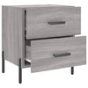 Nachttische Rarau 40x35x47,5cm Grau (2 Stück Holz)