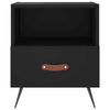 Schwarze Nachttische Muftah 40x35x47,5cm (2er-Set Holz)
