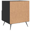 Schwarze Nachttische Muftah 40x35x47,5cm (2er-Set Holz)