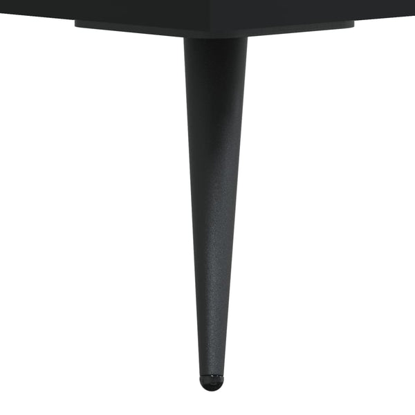Schwarze Nachttische Muftah 40x35x47,5cm (2er-Set Holz)
