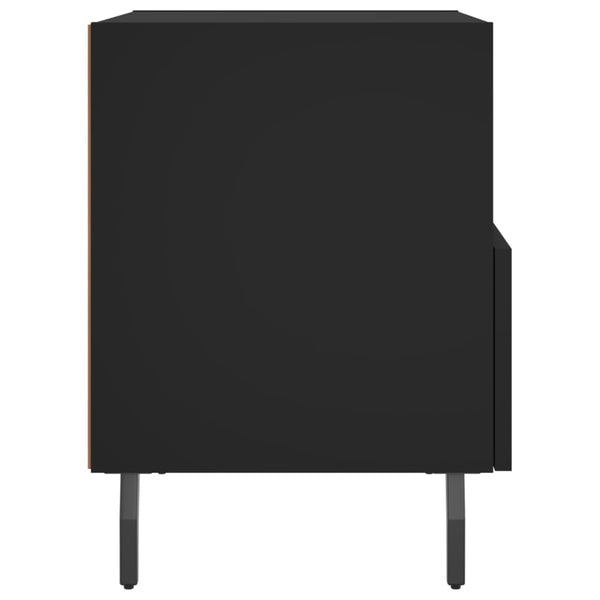 Schwarze Nachttische Lotita 40x35x47,5cm (2 Stück Holz)