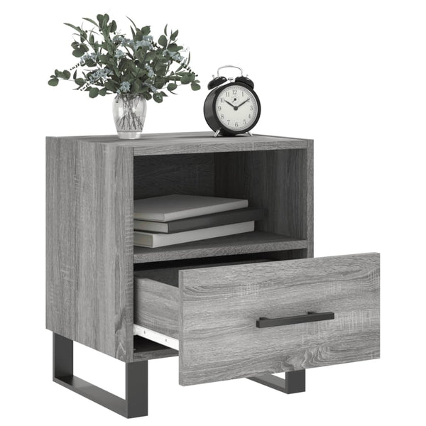 Nachtschrank Grau Toy 40x35x47,5cm (2 Stück Holz)