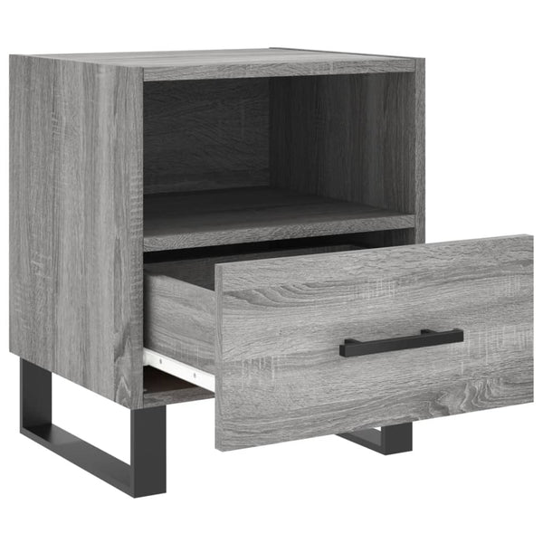 Nachtschrank Grau Toy 40x35x47,5cm (2 Stück Holz)
