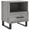 Nachtschrank Grau Toy 40x35x47,5cm (2 Stück Holz)