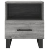 Nachtschrank Grau Toy 40x35x47,5cm (2 Stück Holz)