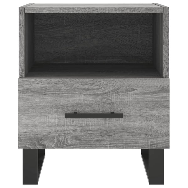 Nachtschrank Grau Toy 40x35x47,5cm (2 Stück Holz)