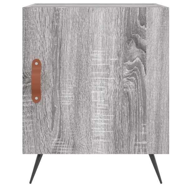 Harmaa yöpöydät Medgidia 40x40x50cm (2 kpl sonoma puinen)