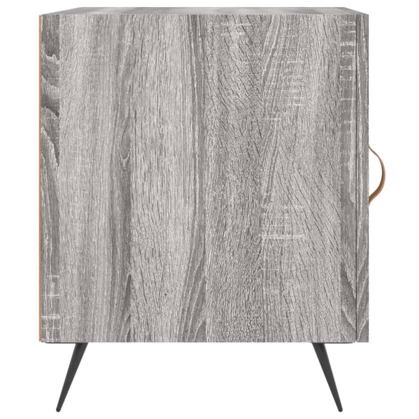 Harmaa yöpöydät Medgidia 40x40x50cm (2 kpl sonoma puinen)