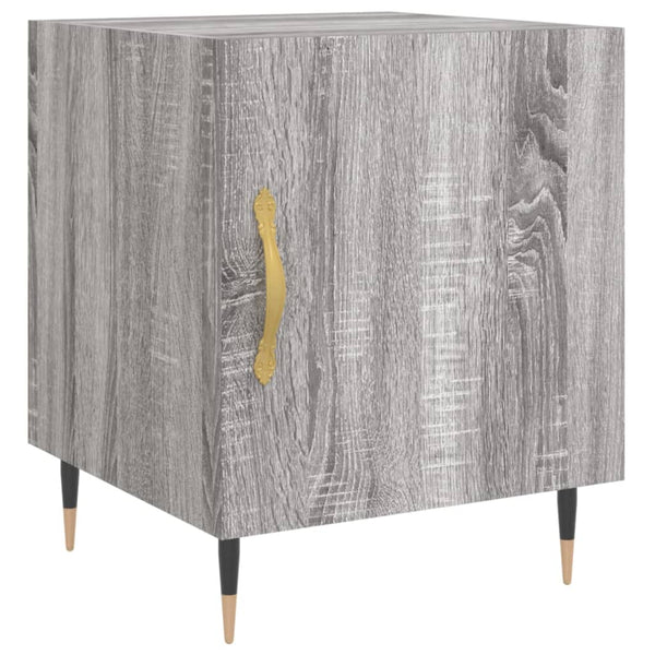Grauer Nachttisch Signa 40x40x50cm (Holz)