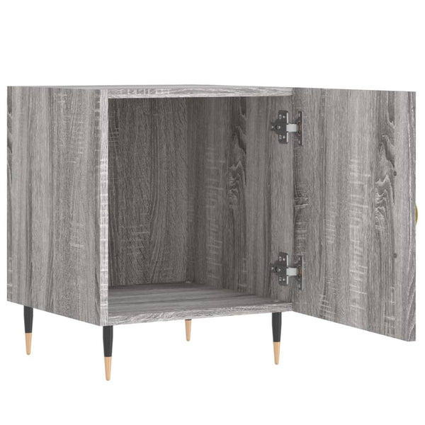 Grauer Nachttisch Signa 40x40x50cm (Holz)