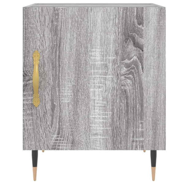 Grauer Nachttisch Signa 40x40x50cm (Holz)