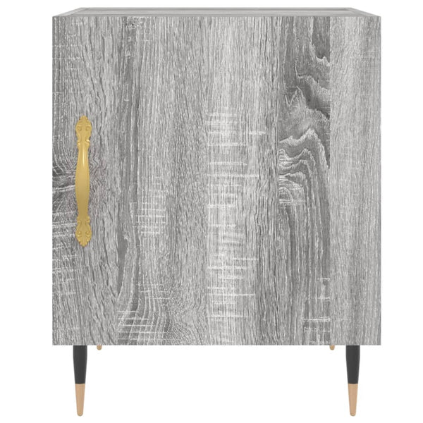 Graue Nachttische Signa 40x40x50cm (2 St. Sonoma-Holz)