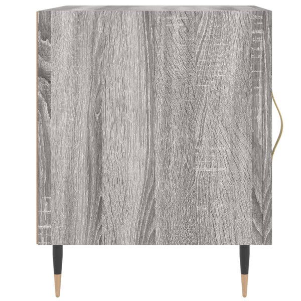 Graue Nachttische Signa 40x40x50cm (2 St. Sonoma-Holz)