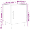 Grauer Nachttisch Penar 40x40x50cm (Holz)