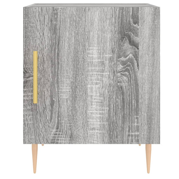 Grauer Nachttisch Penar 40x40x50cm (Holz)