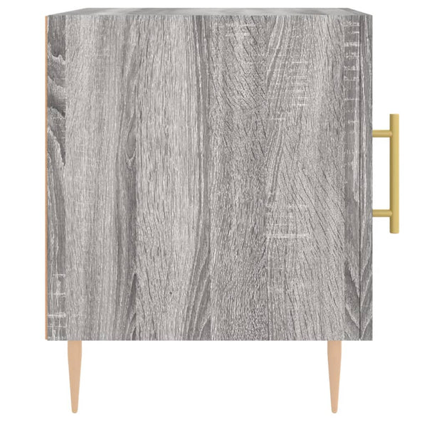 Grauer Nachttisch Penar 40x40x50cm (Holz)