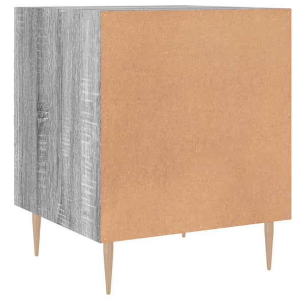 Grauer Nachttisch Penar 40x40x50cm (Holz)