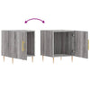 Grauer Nachttisch Penar 40x40x50cm (Holz)