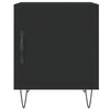 Schwarze Nachttische Panfir 40x40x50cm (2 Stück, Holz)