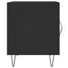 Schwarze Nachttische Panfir 40x40x50cm (2 Stück, Holz)