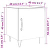 Grauer Nachttisch Panfir 40x40x50cm (Holz)