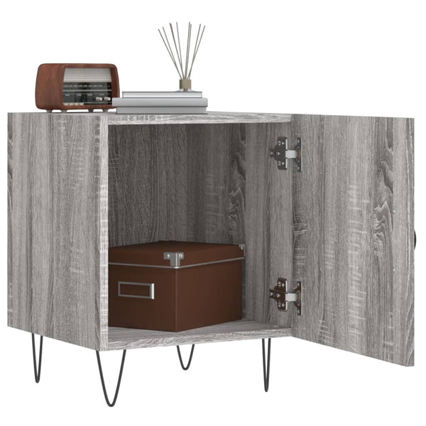 Grauer Nachttisch Panfir 40x40x50cm (Holz)