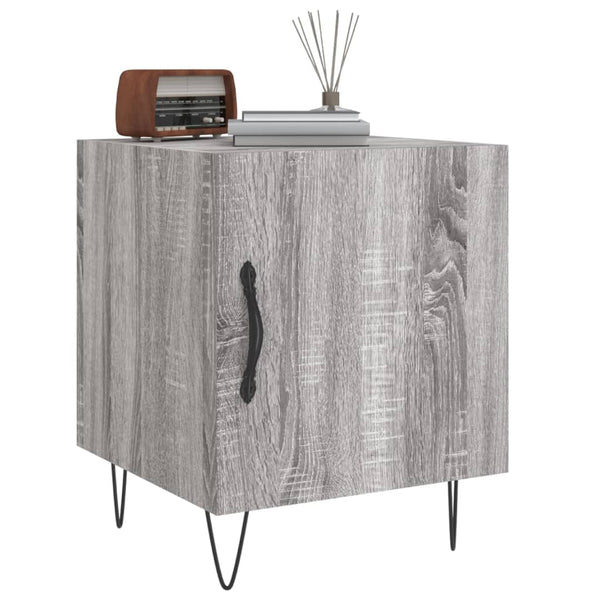 Grauer Nachttisch Panfir 40x40x50cm (Holz)
