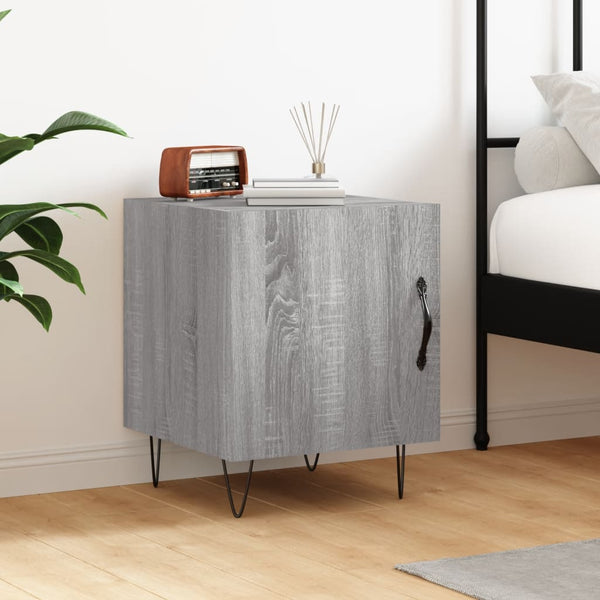 Grauer Nachttisch Panfir 40x40x50cm (Holz)