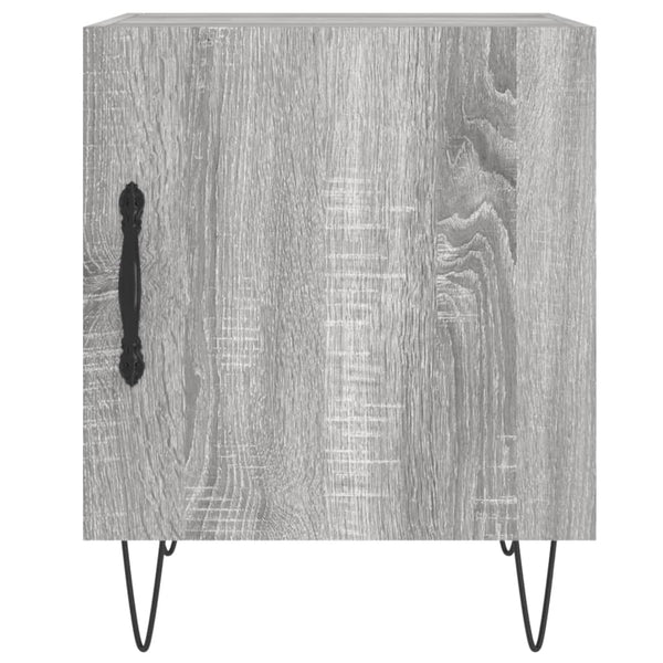Harmaa yöpöydät Panfir 40x40x50cm (2 kpl sonoma puinen)