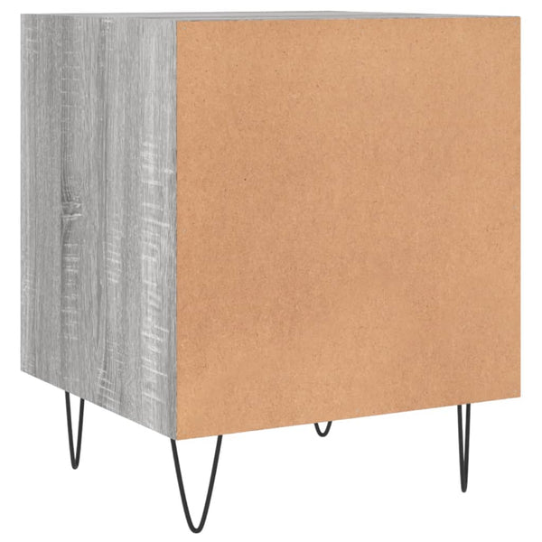 Harmaa yöpöydät Panfir 40x40x50cm (2 kpl sonoma puinen)