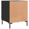 Schwarze Nachttische Vilhelmine 40x40x50cm (2 Stk. Holz)