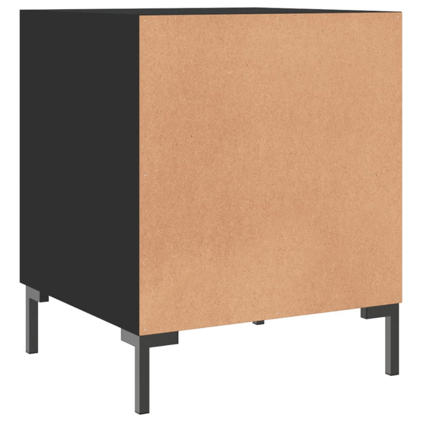 Schwarze Nachttische Vilhelmine 40x40x50cm (2 Stk. Holz)