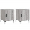 Graue Nachttische Vilhelmine 40x40x50cm (2er-Set, Sonoma, Holz)