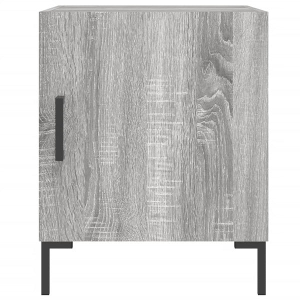 Graue Nachttische Vilhelmine 40x40x50cm (2er-Set, Sonoma, Holz)