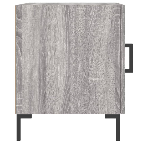 Graue Nachttische Vilhelmine 40x40x50cm (2er-Set, Sonoma, Holz)